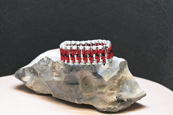 Säkerhetsnåls armband Rör/svart